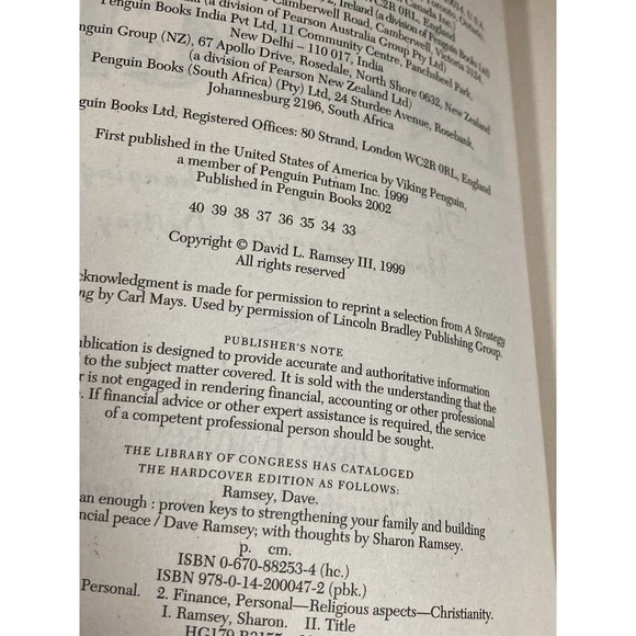 More than Enough: The Ten Keys to Changing Your Financial Destiny , Ramsey, Dave - Picture 7 of 7